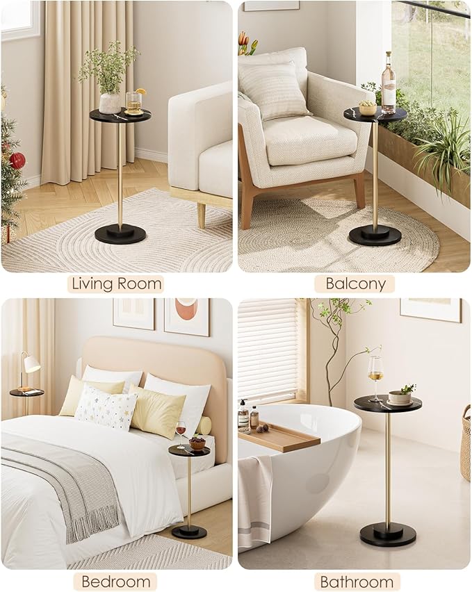 Round Side Table, Small Drink Table - Image 9