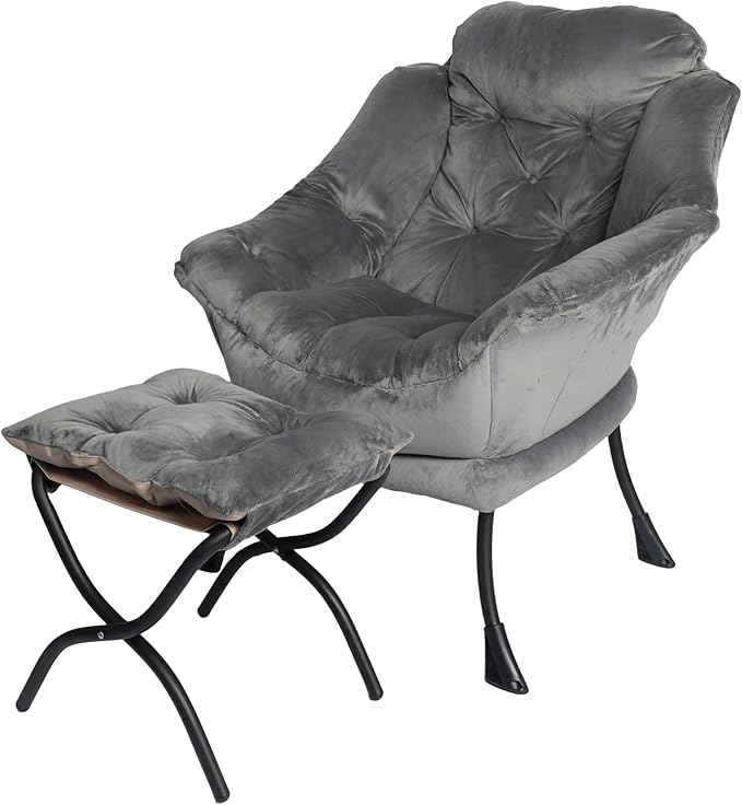 Kokel Lazy Chair with Folding Ottoman, Living Room Chairst by Unknown