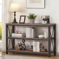 BON AUGURE Rustic Sofa Table Behind Couch, Industrial Console Tables by BONAUGURE