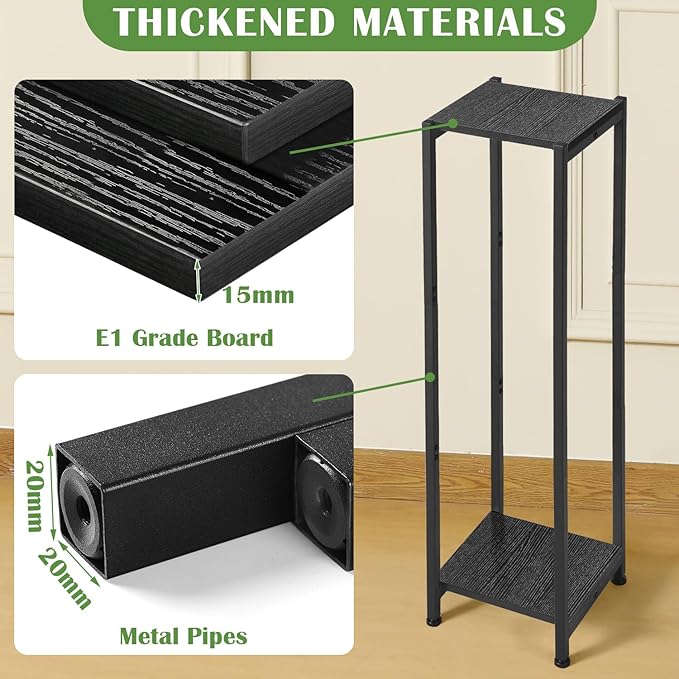 Extra Tall Plant Stand Indoor, 40 Inch Plant Stands, 2 Tier Metal Plant Stand - Image 2