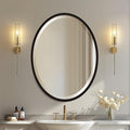 OVALCREST - Oval Wooden Beveled Wall Mirror by OVALCREST