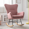 Phoenix Home Rocking Chair Nursery Velvet Upholstered Glider Rocker Rocking by Unknown