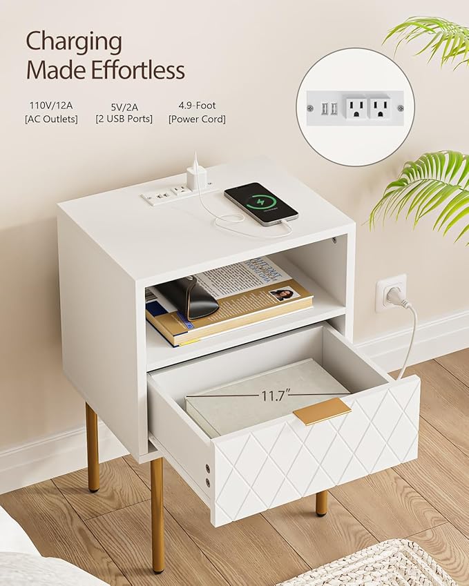 Nightstand, Morden Bedside Table - Image 3