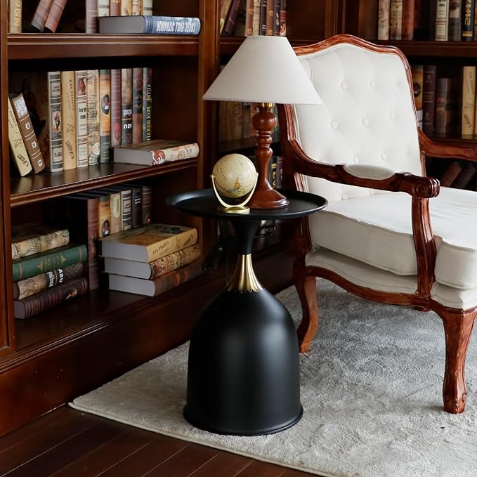 Small Round Pedestal Side Table - Image 7
