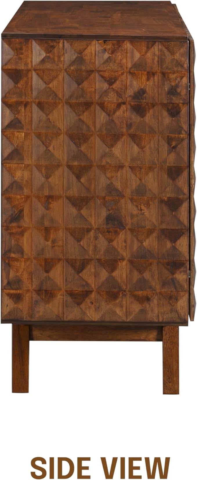 NTC Sapa Mid-Century Modern Solid Wood Sideboard – 4-Door Accent Buffet Cabinet - Image 9