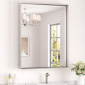 Keonjinn Brushed Nickel Bathroom Mirror by Keonjinn