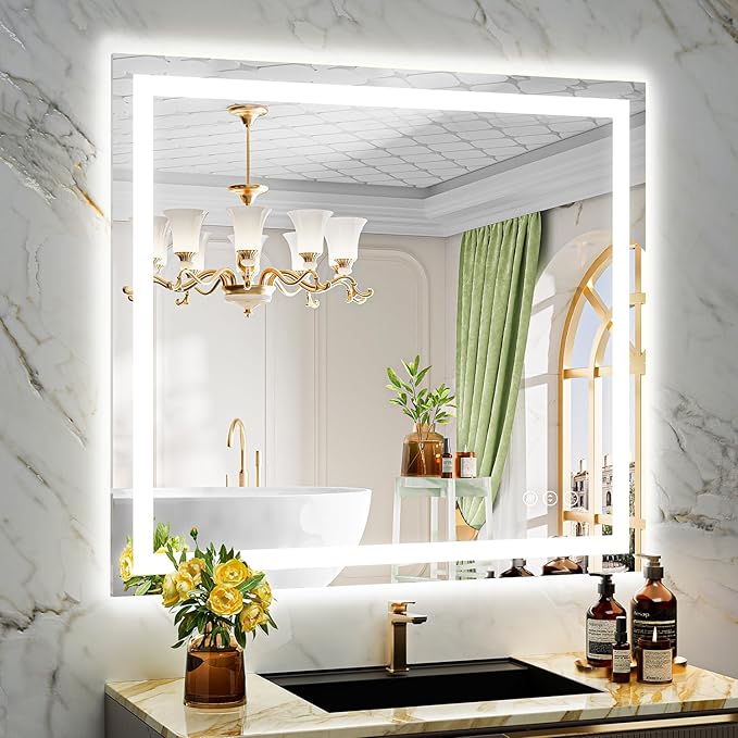 40x36 Inch LED Bathroom Mirror by YEELAIT