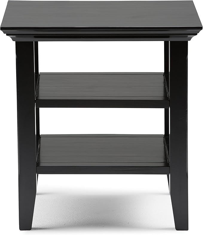 SIMPLIHOME Acadian SOLID WOOD 19 inch Wide Square Transitional End Table in - Image 6