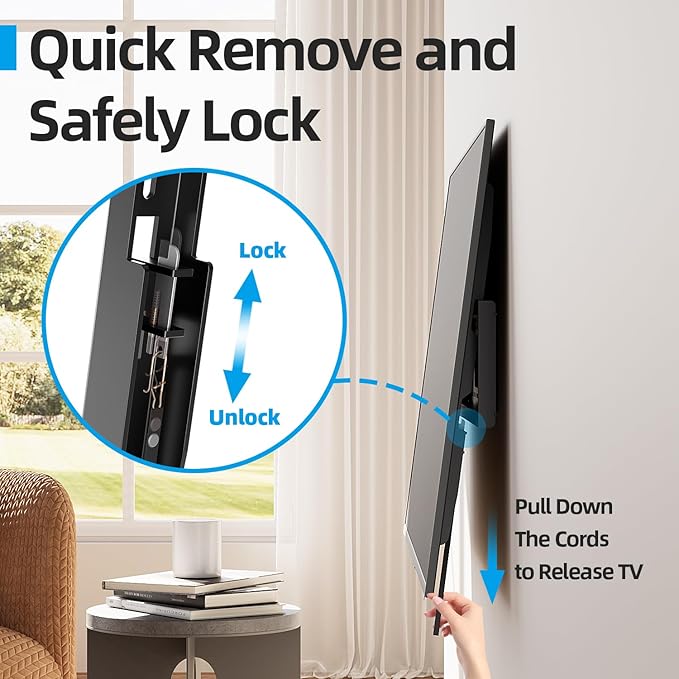 Heavy Duty TV Wall Mount for 55-100 inch Large TVs up to 200 LBS & 800x600 mm - Image 6