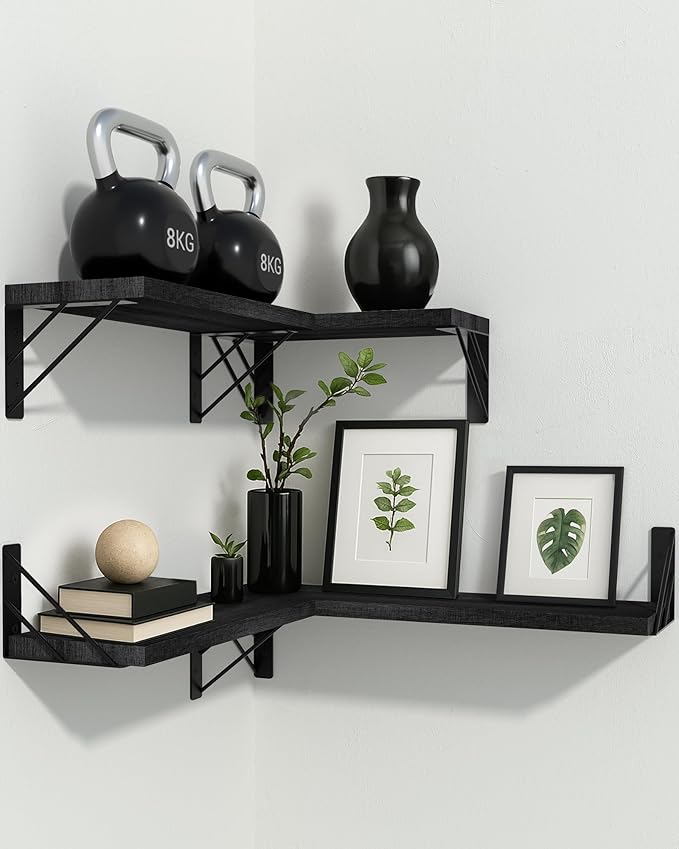 BAYKA Wall Shelves for Bedroom Decor, Floating Shelves for Wall Storage - Image 2