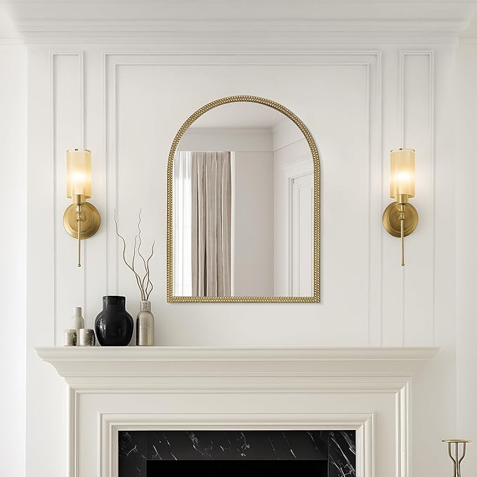 WallBeyond Gold Vintage Mirror for Vanity 22x30 Inch, Living Room - Image 2
