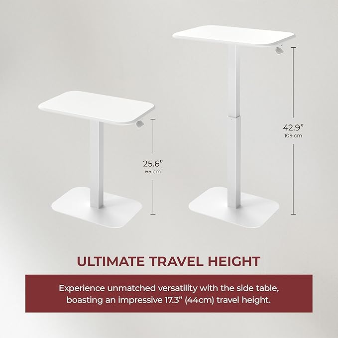 Ergohome™ ELEVANCE Table™ Height Adjustable Minimalist Tables, Laptop Desk - Image 3