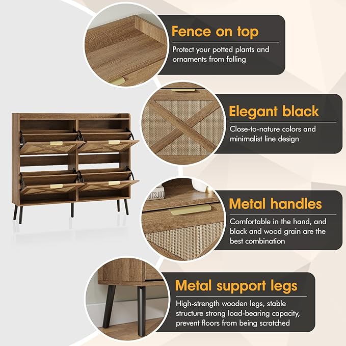 Maupvit Large Shoe Storage Cabinet - Image 4