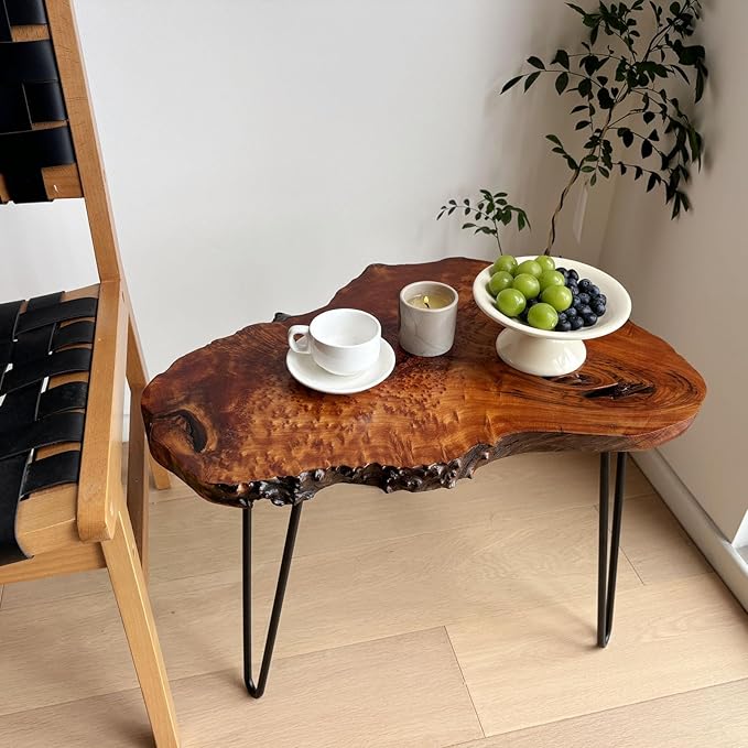 Live Edge Coffee Table, Natural Wood Coffee Table - Image 5