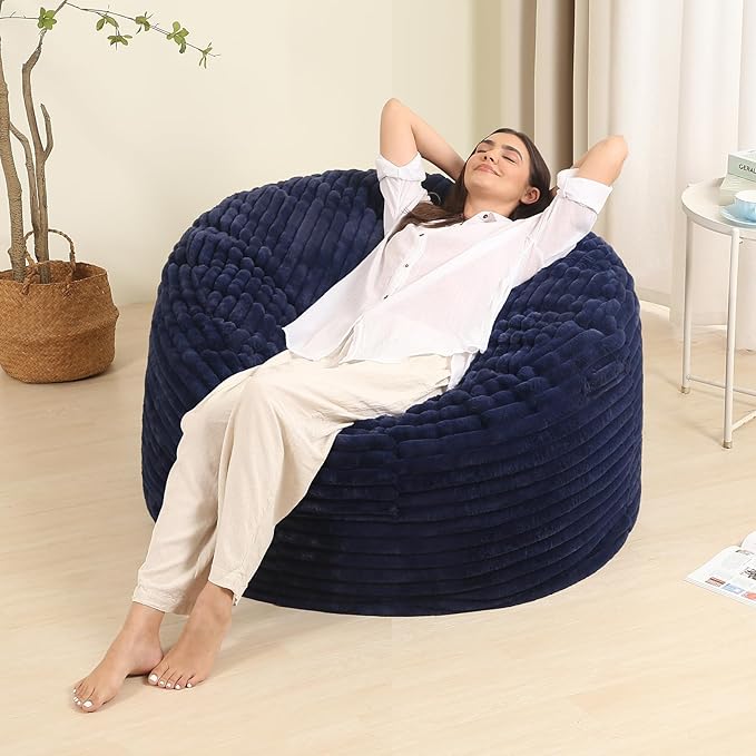 Memory Foam Bean Bag Chair for Adults/Teens, Bean Bag Sofa - Image 7