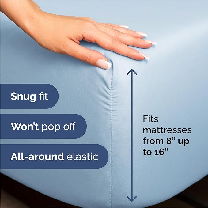 King Size 4 Piece Sheet Set - Image 3