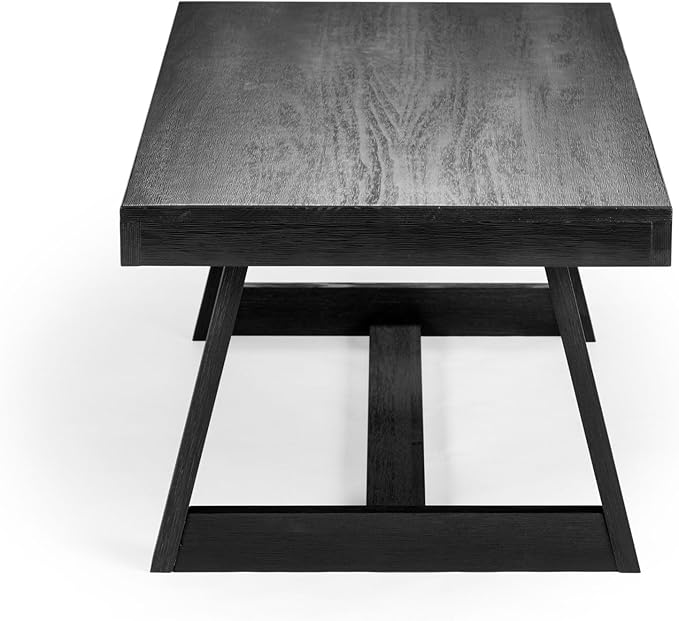 Plank+Beam Classic Rectangular Coffee Table, 48 Inch Farmhouse Coffee Table - Image 5