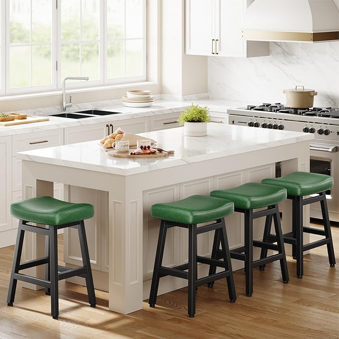 Counter Height Bar Stools Set of 2, 24 Inch Barstools - Image 7