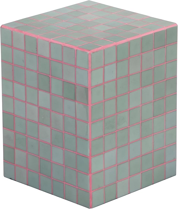 JONATHAN Y END2000F Callista 18" Modern Bohemian Ceramic Tiled Rectangle End by JONATHANY