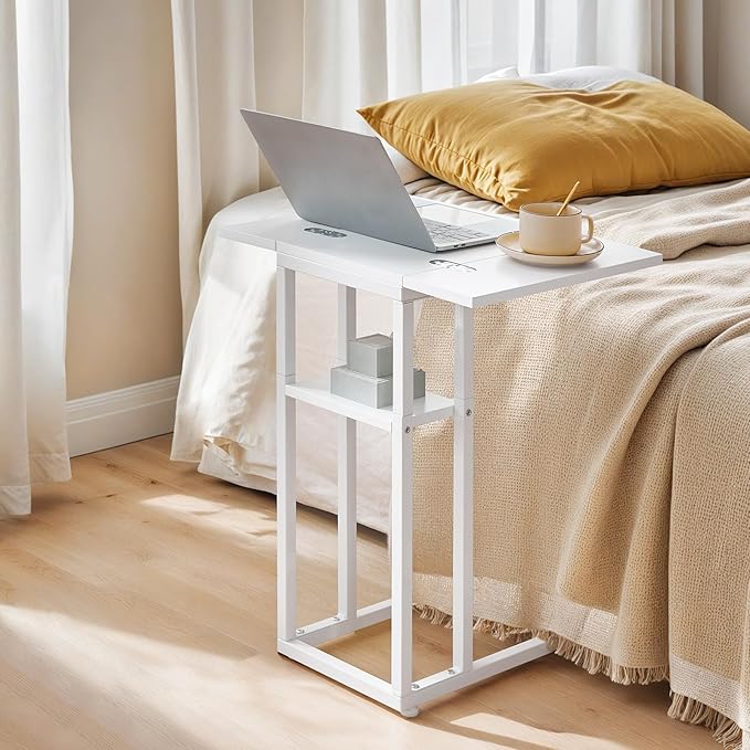 HOOBRO Foldable End Table, C Shaped Side Table - Image 8