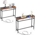 VECELO 39.4In Narrow Sofa/Console Table by VECELO