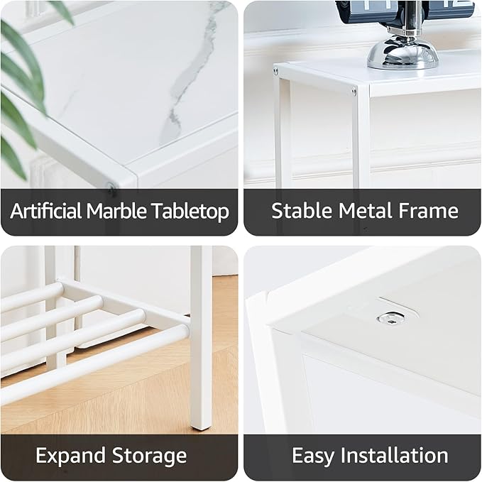 Wimarsbon 29.5" Sofa Tables, Narrow Console Table, 2 Tier Thin Sofa Table - Image 5
