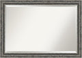 Amanti Art Bathroom Mirror for Over Sink, 29x41 Filigree Matte Black Rectangle by AmantiArt