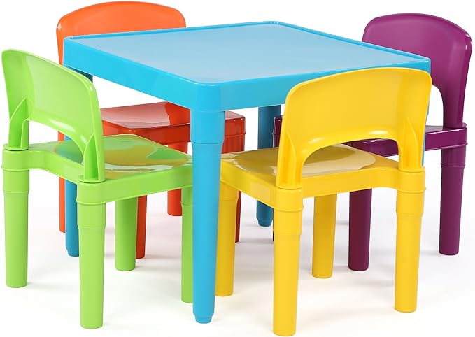 Humble Crew Tot Tutors Plastic Table and 4 Chairs Set by HumbleCrew
