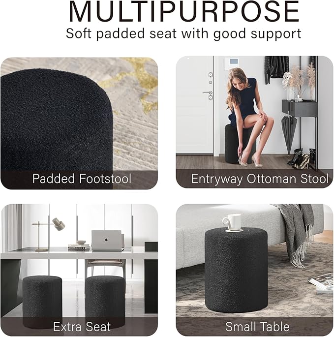 Get Set Style Modern Round Ottoman - Image 8