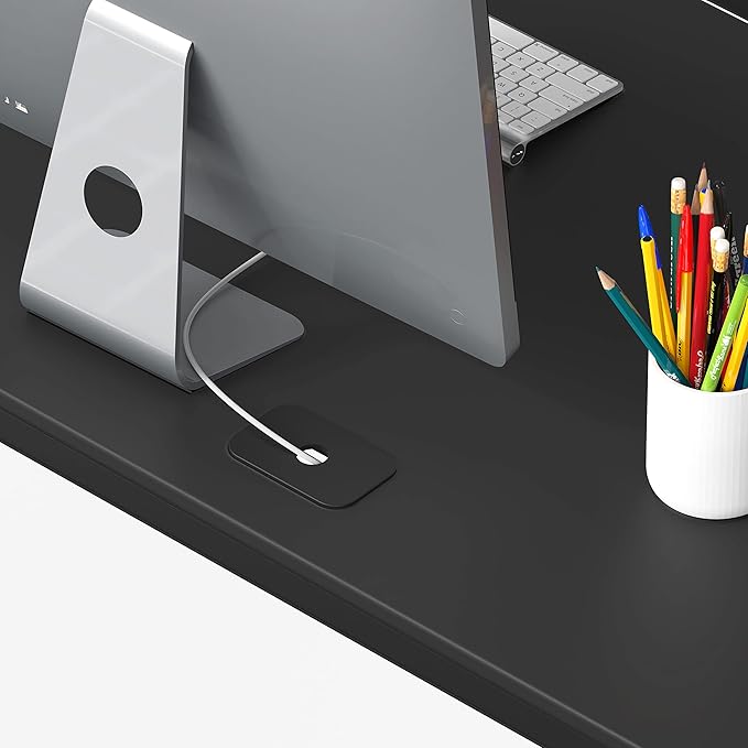 SHW 55 x 60 Inches Commercial-Grade L-Shape Corner Office Computer Desk - Image 4