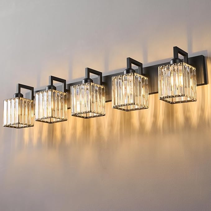 Modern Crystal Bathroom Vanity Light by FDPBY