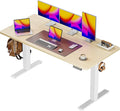 Huuger 55 x 28 Large Electric Standing Desk, Height Adjustable Desk, 27.6" Deep by Huuger