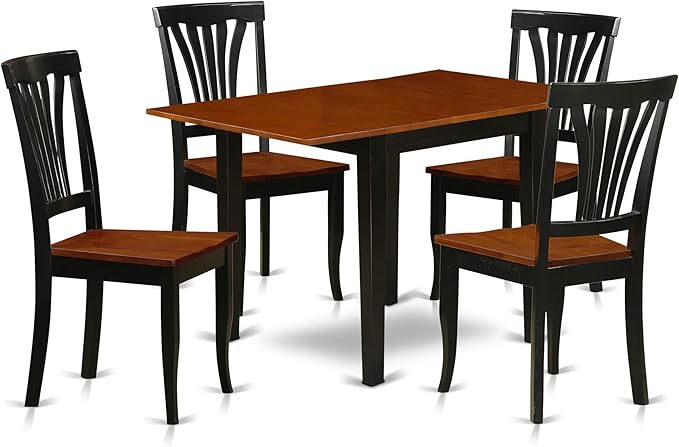 East West Furniture NDAV5-BCH-W 5 Piece Dining Table Set by EastWestFurniture
