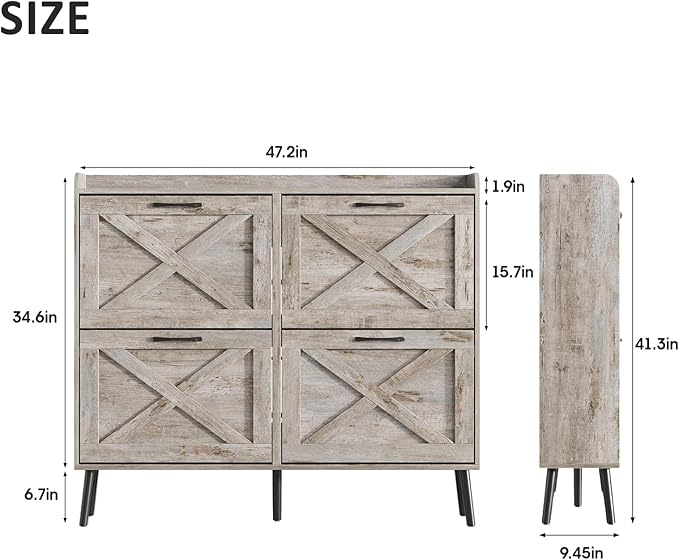 Maupvit Large Shoe Storage Cabinet - Image 2