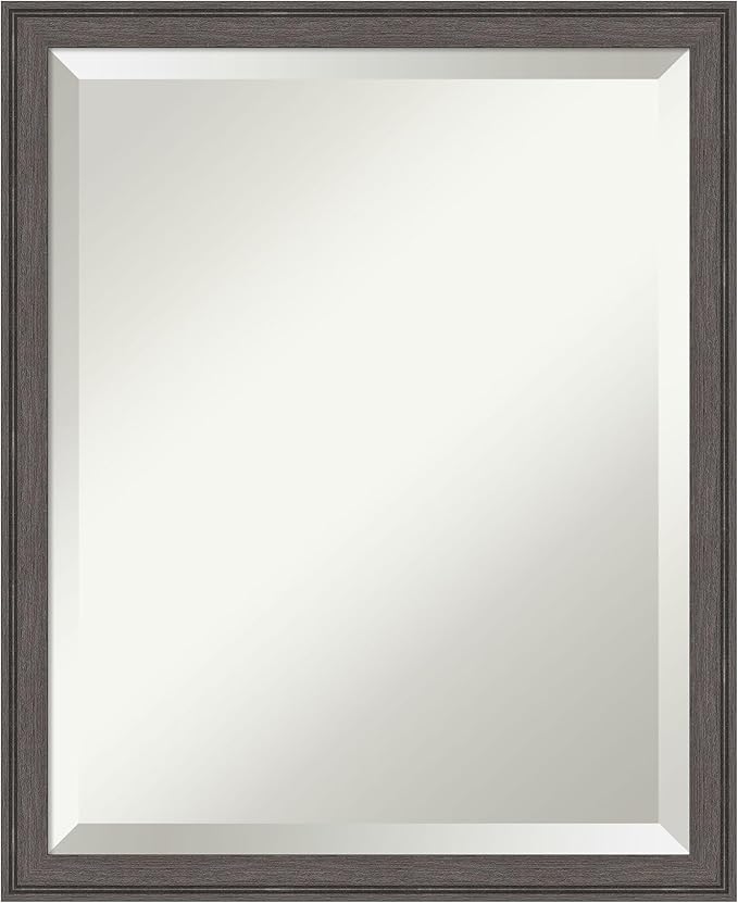 Amanti Art Silver Bathroom Mirror by AmantiArt