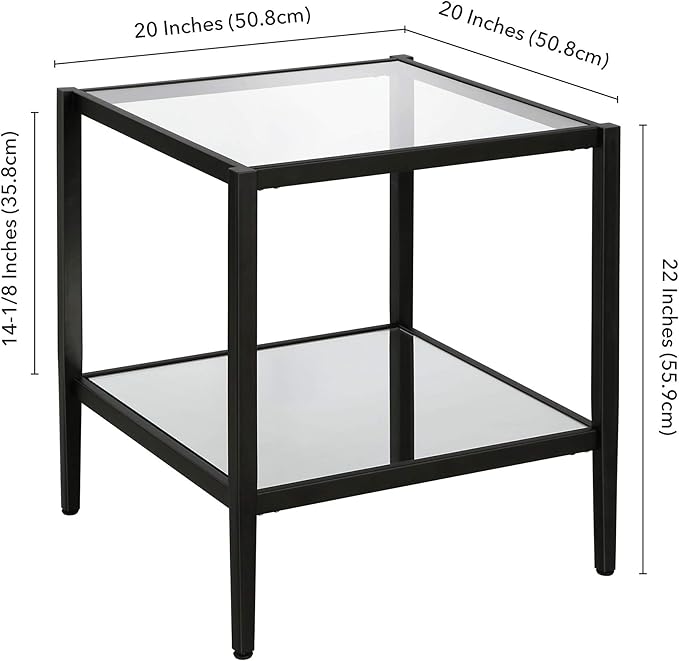 Henn&Hart 20" Wide Square Side Table - Image 13