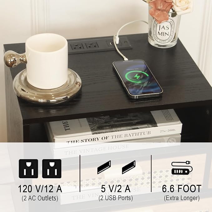 MaxSmeo Mid Century Modern Nightstand - Image 4