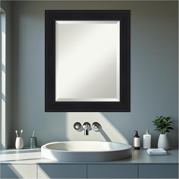 Amanti Art Black Bathroom Mirror - Image 6