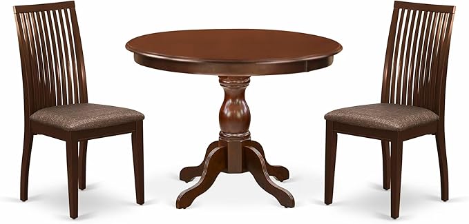 East West Furniture HBIP3-MAH-C 3 Piece Dining Room Furniture Set Contains a by EastWestFurniture