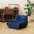 N&V Fireside Chair, Mid Century Armless Floor Sofa, Soft Premium Chenille Floor by NV