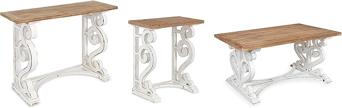 Kate and Laurel Wyldwood Country French Solid Wood Console Table - Image 4
