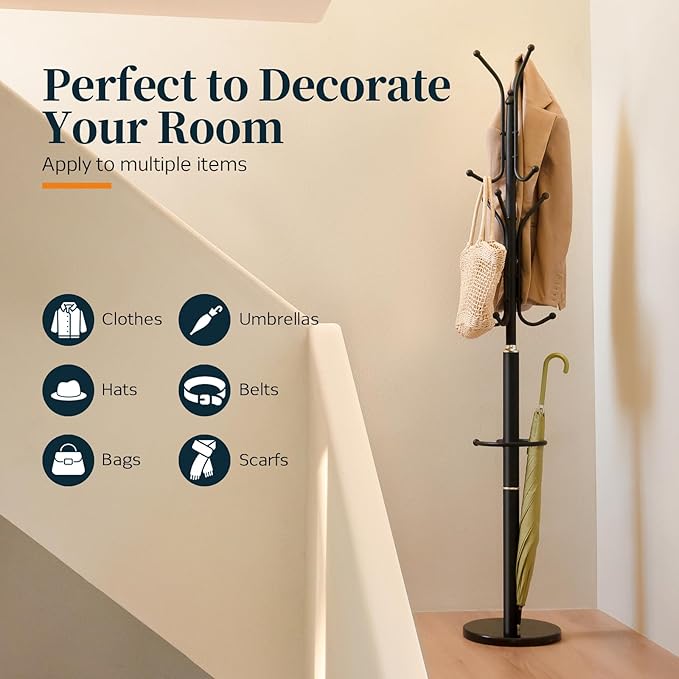 Yoobure Metal Coat Rack Freestanding - Image 6