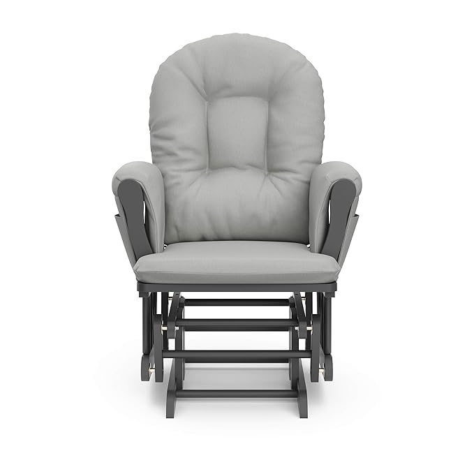 Storkcraft Premium Hoop Glider & Ottoman — GREENGUARD Gold Certified Nursery - Image 6