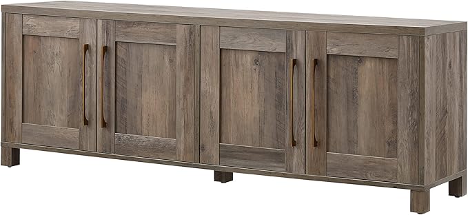 Henn&Hart Rectangular TV Stand for TV's up to 80" in Gray Oak, TV Stands for - Image 4