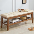 Upholstered Shoe Bench Entryway Bench by MILCIL