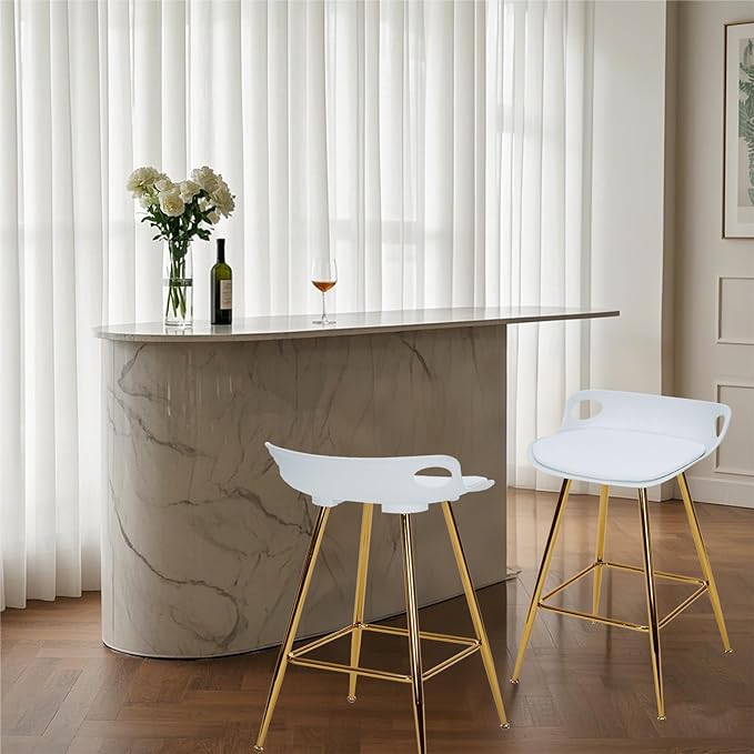 Sidanli Bar Stools Set of 2, Counter Height Stools by Sidanli