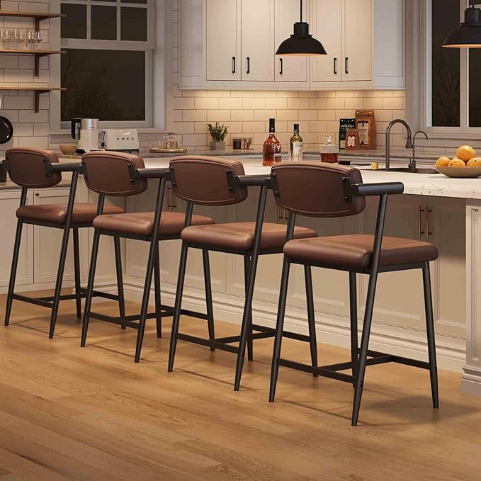 GarveeHome Counter Height Bar Stools of 4 by GarveeHome