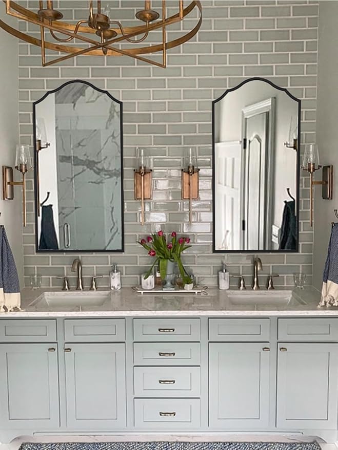 Arched Bathroom Mirror for Wall - Image 4