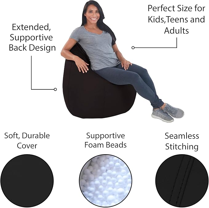 FDP SoftScape Dew Drop Bean Bag Chair - Image 5
