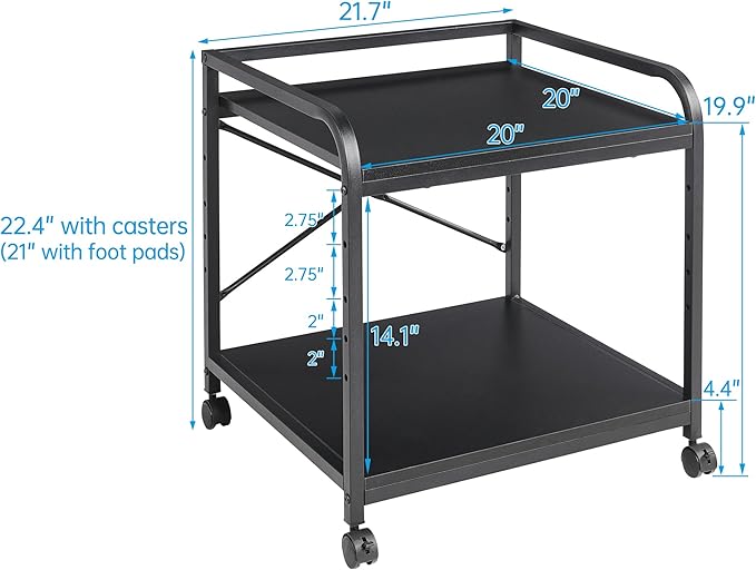 2 Tier Under Desk Printer Stand - Image 3